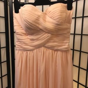 From Nordstroms long pink bridesmaid dress
